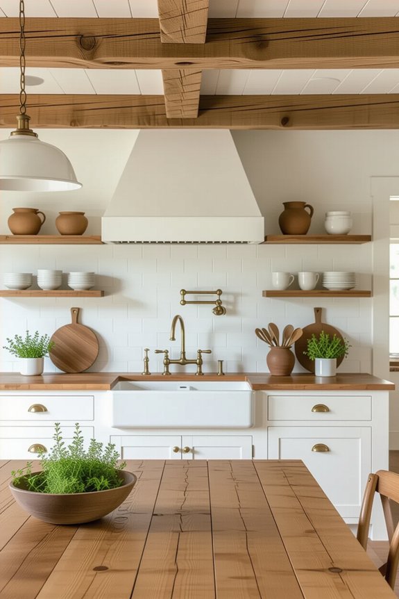 warm rustic kitchen charm